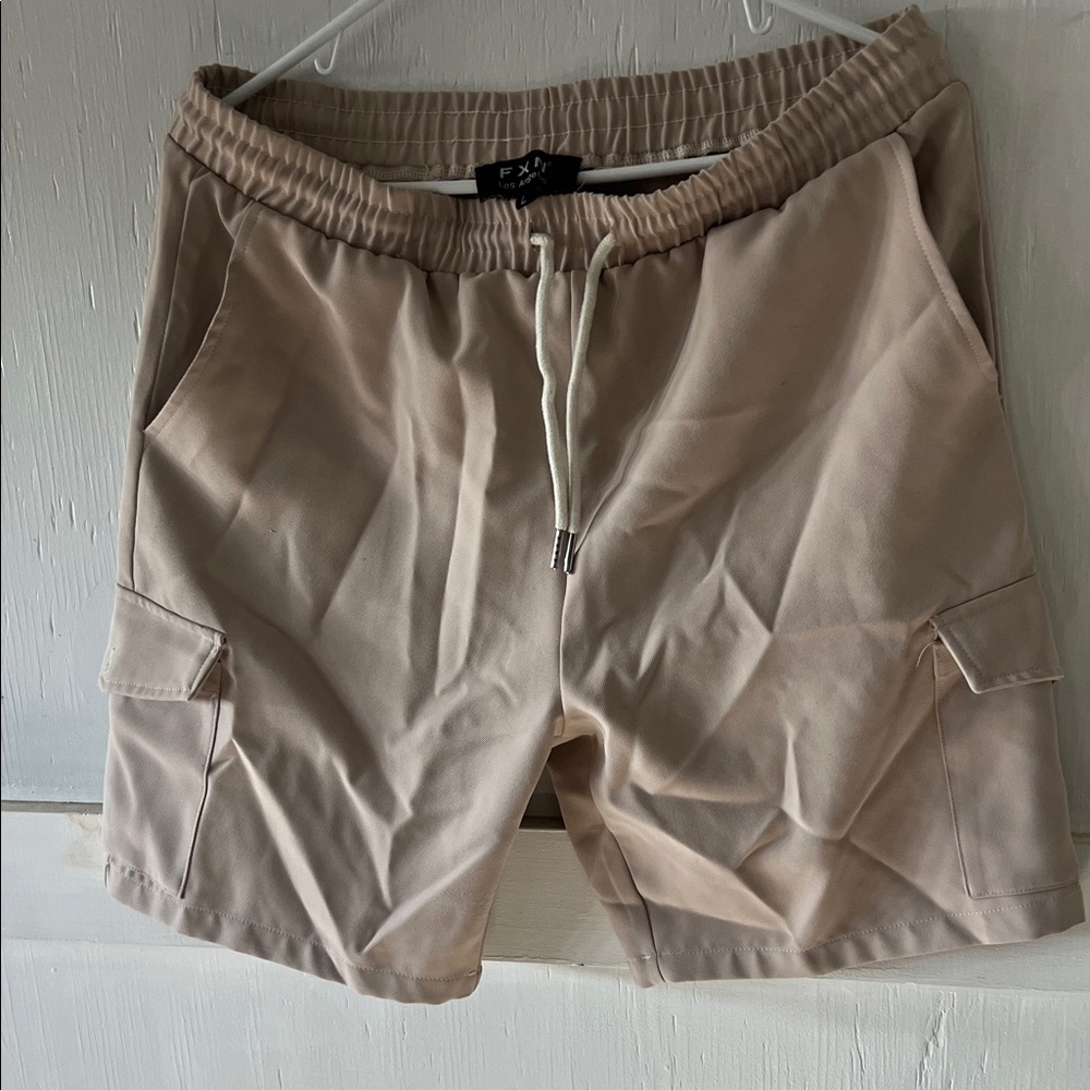 Tan Cargo Shorts for Men